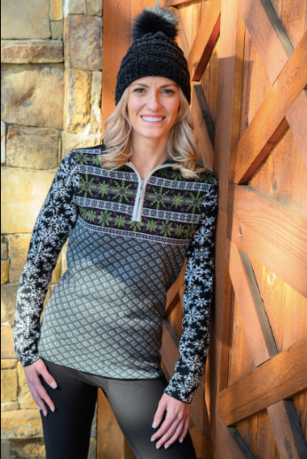 Julia Women's Merino Wool Skiwear Sweatere
